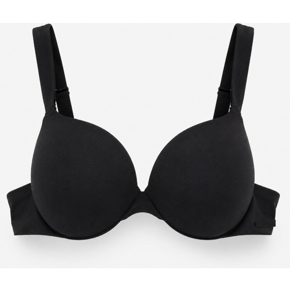SKIMS Women's Onyx Signature Swim Ultimate Push Up Bikini Top Size 10 NWT